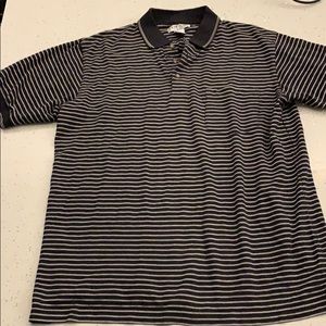 Penguin black stripe polo great tee spotless